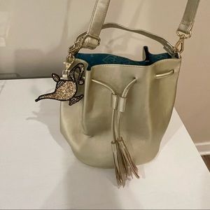 Danielle Nicole x Disney | Gold Aladdin Magic Lamp Drawstring / Satchel Purse